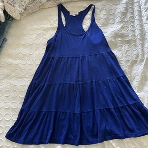 Loose dark blue summer dress